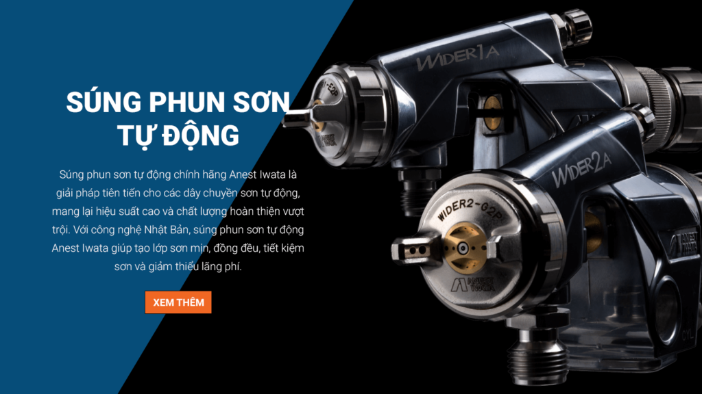 Súng phun sơn tự động Anest Iwata