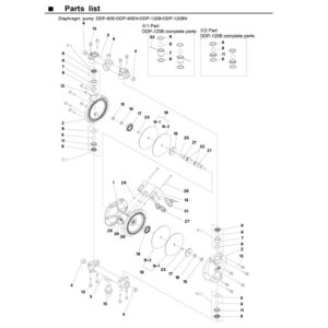 Partlist máy bơm màng DDP-120BN
