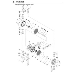 Partlist máy bơm màng DDP-160DN