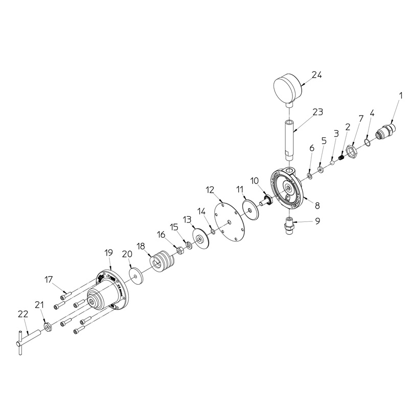 Bộ điều chỉnh áp lực sơn PR-5B