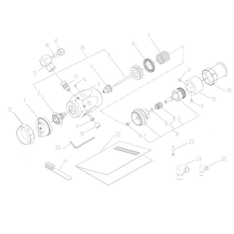 Súng phun sơn tự động GFA-600-122P