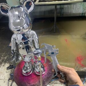Súng phun sơn W-71-0 lắp cùng máy bơm sơn